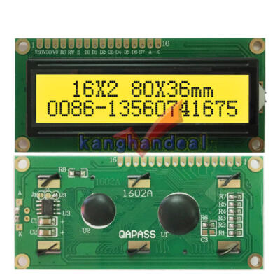 3.3V 16x2 1602 LCD Character Module Display HD44780,Bezel,Backlight