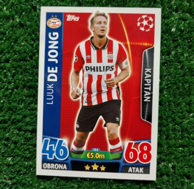 TOPPS CHAMPIONS LEAGUE 2015/16 PSV CARD N°161 DE JONG CARTA 2016 POL  