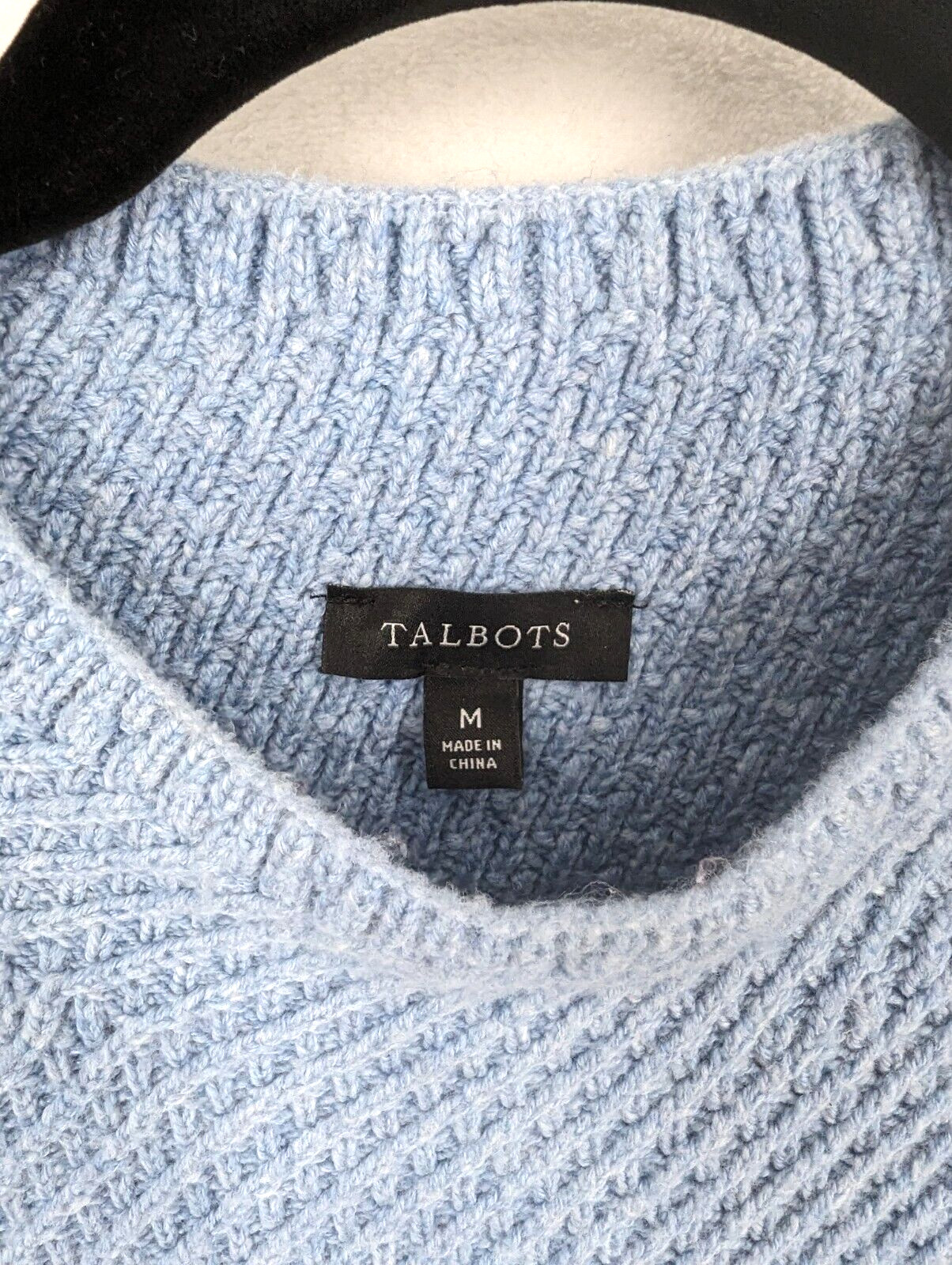 Talbots medium blue gradient button shoulder long… - image 9
