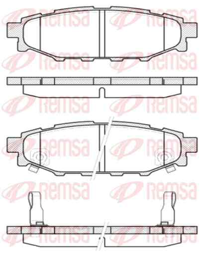 Remsa BremsbeläGe Bremsbelegsatz Hinten Passend FüR Subaru Forester XV-image