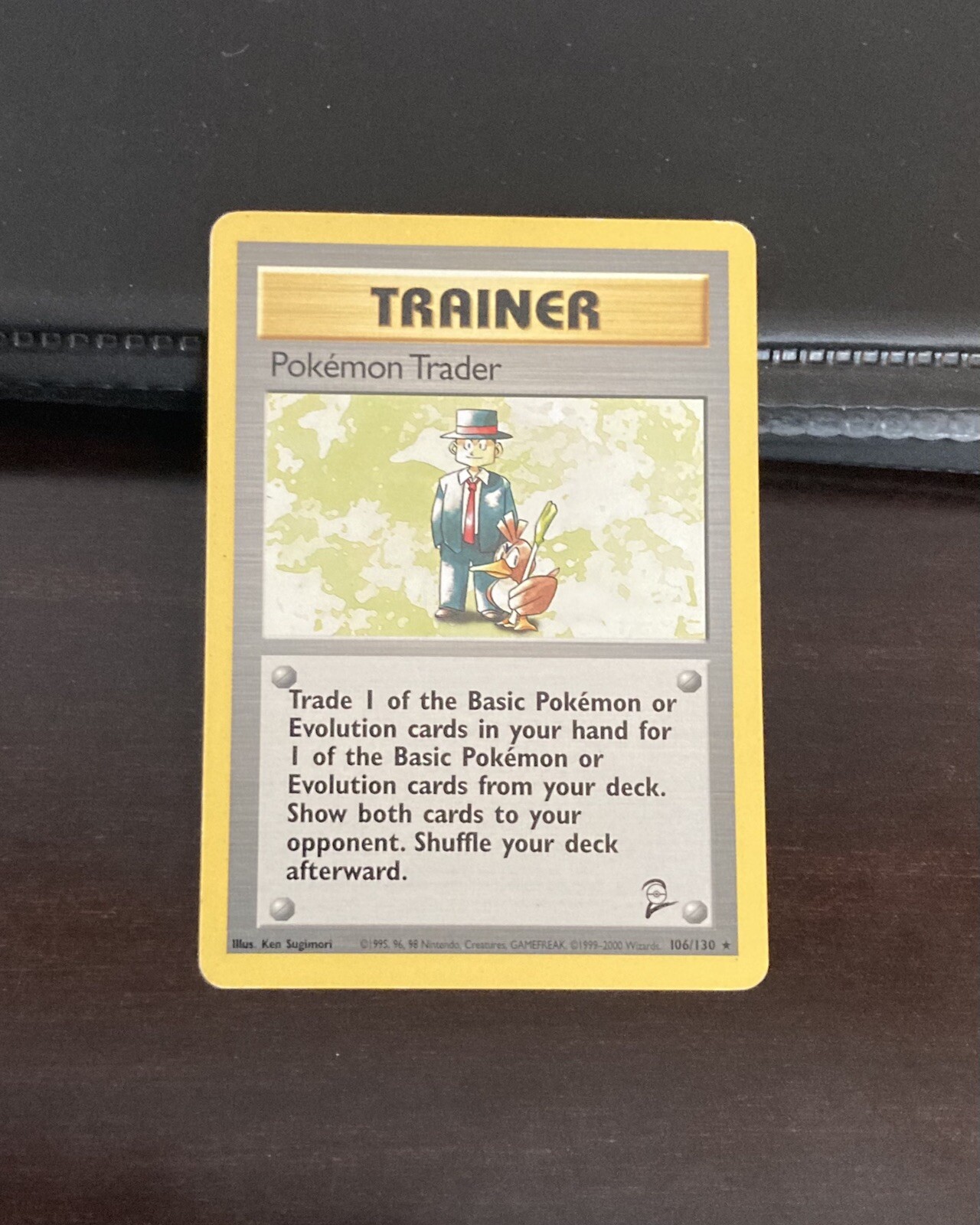 Pokemon Trader 106/130 - RARE Trainer Base Set 2 Pokemon Card - WotC - NM/LP