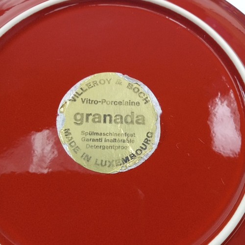 Villeroy Boch Granada Red Set 4 Bread Plates 6.5" - Picture 4 of 4