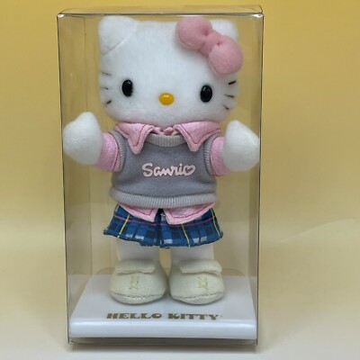 Hello Kitty Plüschpuppe Sanrio Original Puppenkostüm 5,5 Zoll 2002 selten Vin...