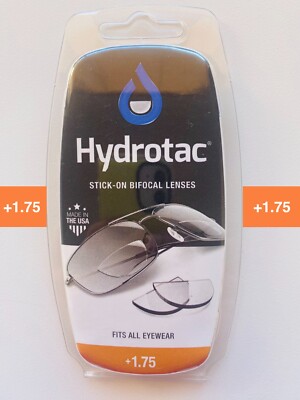 +1.75  Hydrotac Stick-on Bifocal Lenses