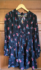 A New Day Balloon Long Sleeve Dropped Waist Mini A-Line Dress