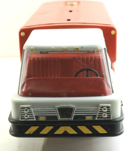Vintage Texaco Gasoline Tanker Truck Pressed Steel Magic Triangle Toys Made USA - Picture 2 of 7
