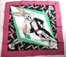 Vintage 1988 Bugs Bunny Handkerchief Bandana Made In USA