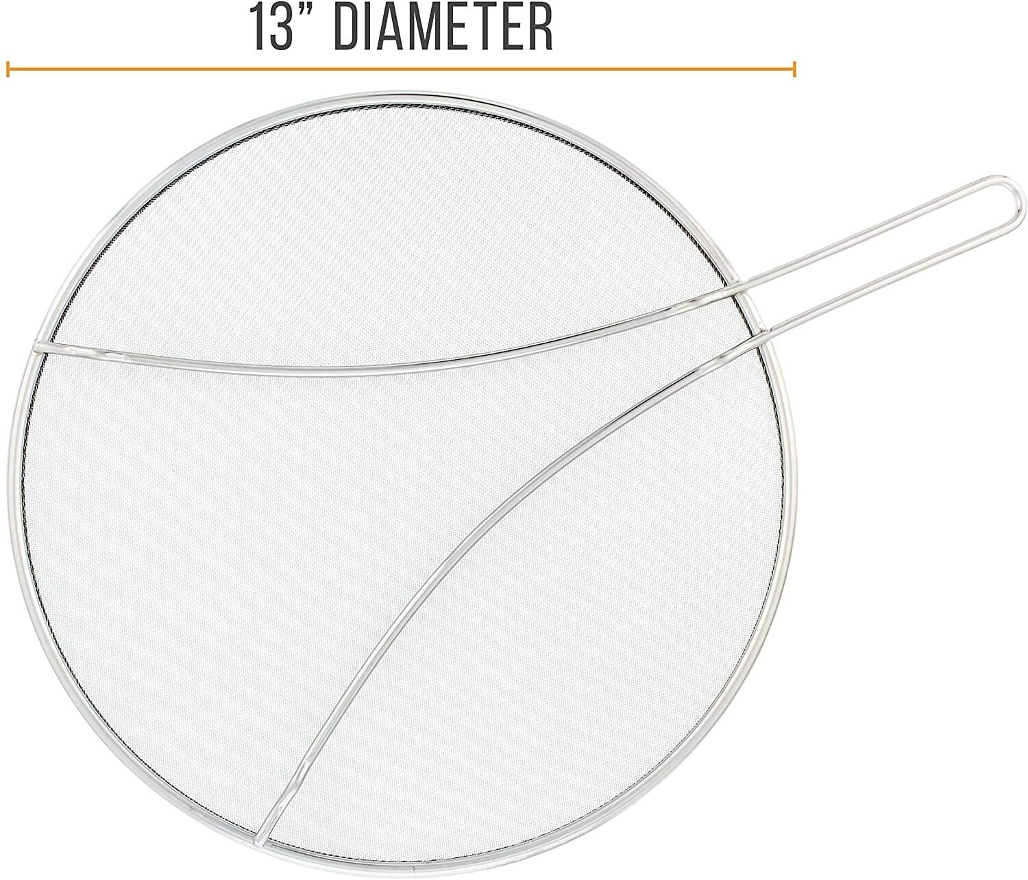 Splatter Screen for Frying Pan Metal Grease Splatter Guard, NonStick