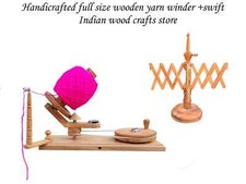 Wooden Yarn Ball Winder, Large Heavy Duty for Knitting Crocheting with Table Top