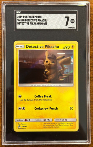 Detective Pikachu graded SGC 7 for sale on eBay
