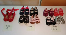 Girls Infant Shoes SIZES 0- 3. Lot Of 9