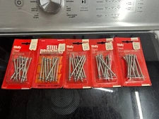 5-pack lot (45 total) Vintage Emhart Molly 2.5" Steel Drive pins NR425 Drivepins