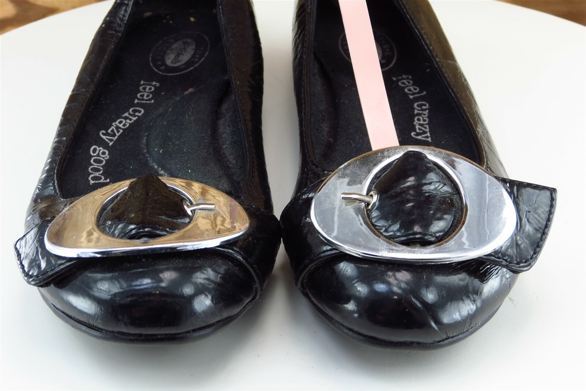 Dr. Scholl's ブラックフラットシューズ Dr. Scholl's Women's Wexley Mary Jane Ballet Flat | Women's