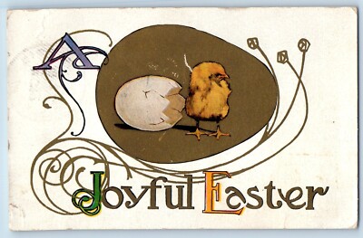 Harris Minnesota MN Postcard Easter Hatched Egg Baby Chick 1910 Posted Antique