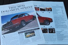 CC 1996 extracted mag article: TRIUMPH DOLOMITE SPRINT Buyer's Checklist