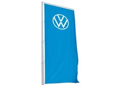 + VOLKSWAGEN VW Fahne / Flagge Hissflagge 1 x 3 Meter hellblau  NEU ORIGINAL