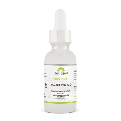 Skin Deva 100% Pure Hyaluronic Acid Serum   Anti-Aging, Anti-Wrinkle, 1 Oz