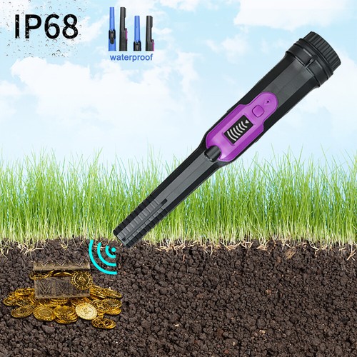 Portable Metal Finder IP68 Waterproof Metal Detector Outdoor Metal Treasure J0P0 - Photo 4/12