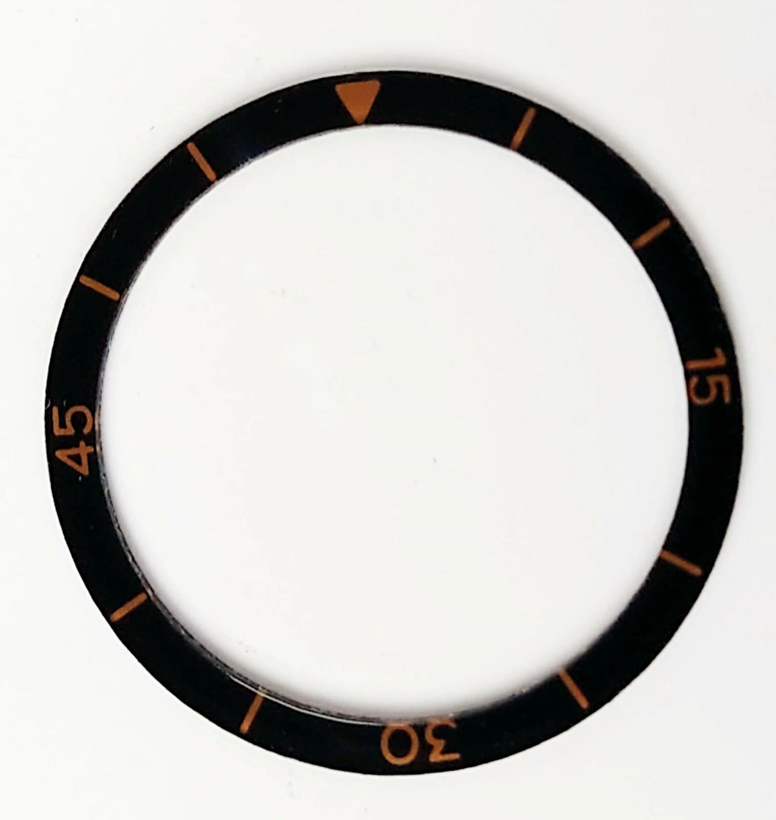 Blancpain — New bezel/plexi insert for Blancpain Fifty Fathoms "rust" "30" upside down.