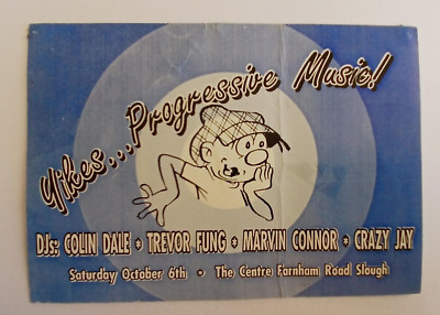 Yikes Rare Rave Flyer October 6 1990 The Centre Slough Nightmares on Wax