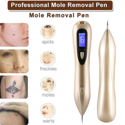 USB LCD Laser Skin Tag Freckle Wart Dot Mole Remove Pen Dark Spot Tattoo Removal - Imagen 8 de 10