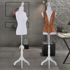 Female Mannequin Adjustable Torso Dress Form Clothing Display W/Tripod Stand