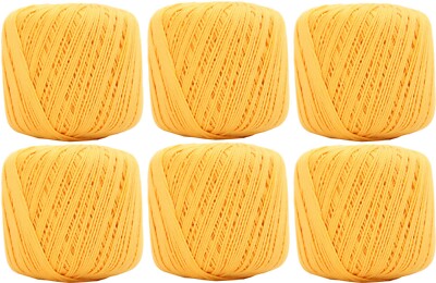 SIX PK OF COTTON CROCHET THREAD 30 COLOR OPTIONS SIZE 3 - 50G - THREADART