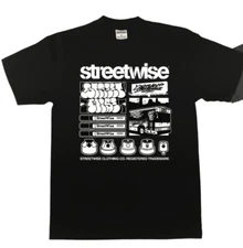 Streetwise Graff Life Graphic T-Shirt Black M-L-XL-2XL-3XL-4XL-5XL