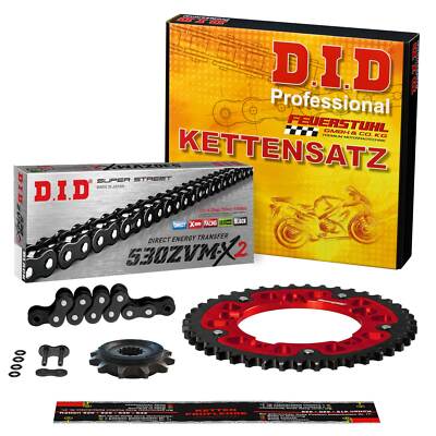 Kettensatz Yamaha YZF-R1 (RN04) 00-01, DID SUPER B&B, X-Ring, Stealth G rot