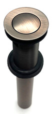 Signature Hardware Extended Press Type Pop-Up Drain Overflow OIL RUBBED BRONZE