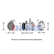 Kompressor Klimaanlage Klimakompressor passend für Chrysler PT Cruiser PT_