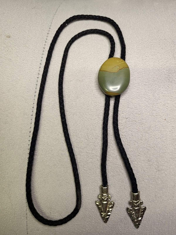 Jasper And Arrowhead (Metal) Lanyard Bolo Tie