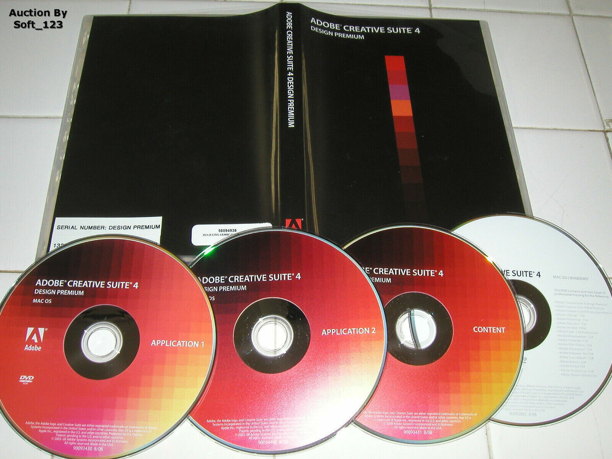 Adobe Creative Suite 4 CS4 Design Premium For MAC Full Retai Adobe Creative Suite 4 CS4 Design Premium For MAC Full Retai
