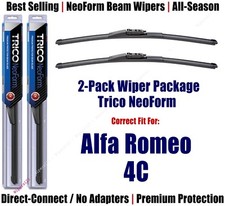 2-Pack Super-Premium NeoForm Wipers fit 2015+ Alfa Romeo 4C - 162213x2