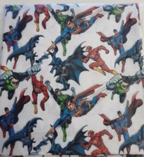 100% Cotton Fabric - Dc Super hero - Fat Quarter - 17 x 22"  Material - Quilting