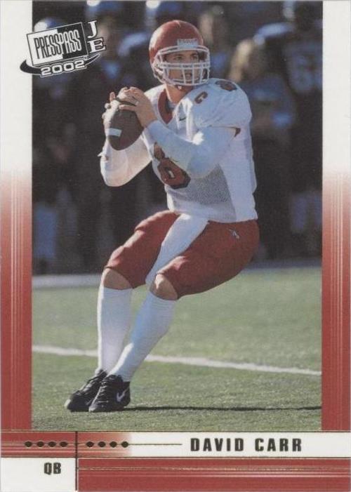2002 Press Pass JE David Carr #FD1 - 1 of 2