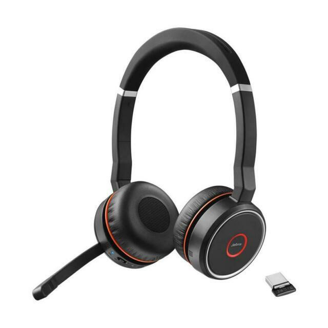 Jabra Evolve 75ワイヤレスヘッドフォン中古品 Jabra Evolve 75 On the Ear Wireless Headset - Black for sale