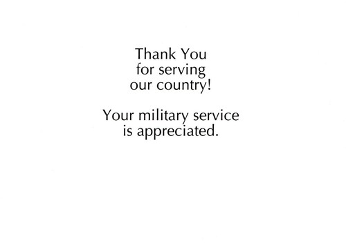 Veteran Veterans Day Thank You For Your Service Patriotic Stripes Greeting Card - Picture 2 of 3