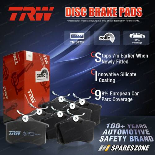 8 Pcs Front + Rear TRW Disc Brake Pads for Lexus	 LS400 UCF20 94-00 - Picture 1 of 6