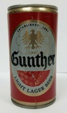Gunther EMPTY 12 oz. Crimped Steel Beer Can