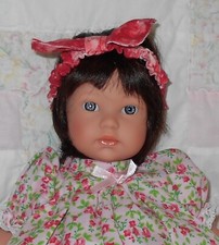 IMSCO HUMAN HAIR Unisex Doll Wig SZ 8 BIG DK BROWN 206081 Short Hair/Bangs NWT