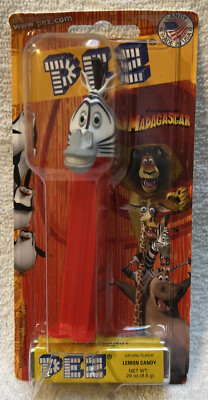 PEZ Madagascar Escape 2 Africa 2008 MOVIE Character Marty CARDED New