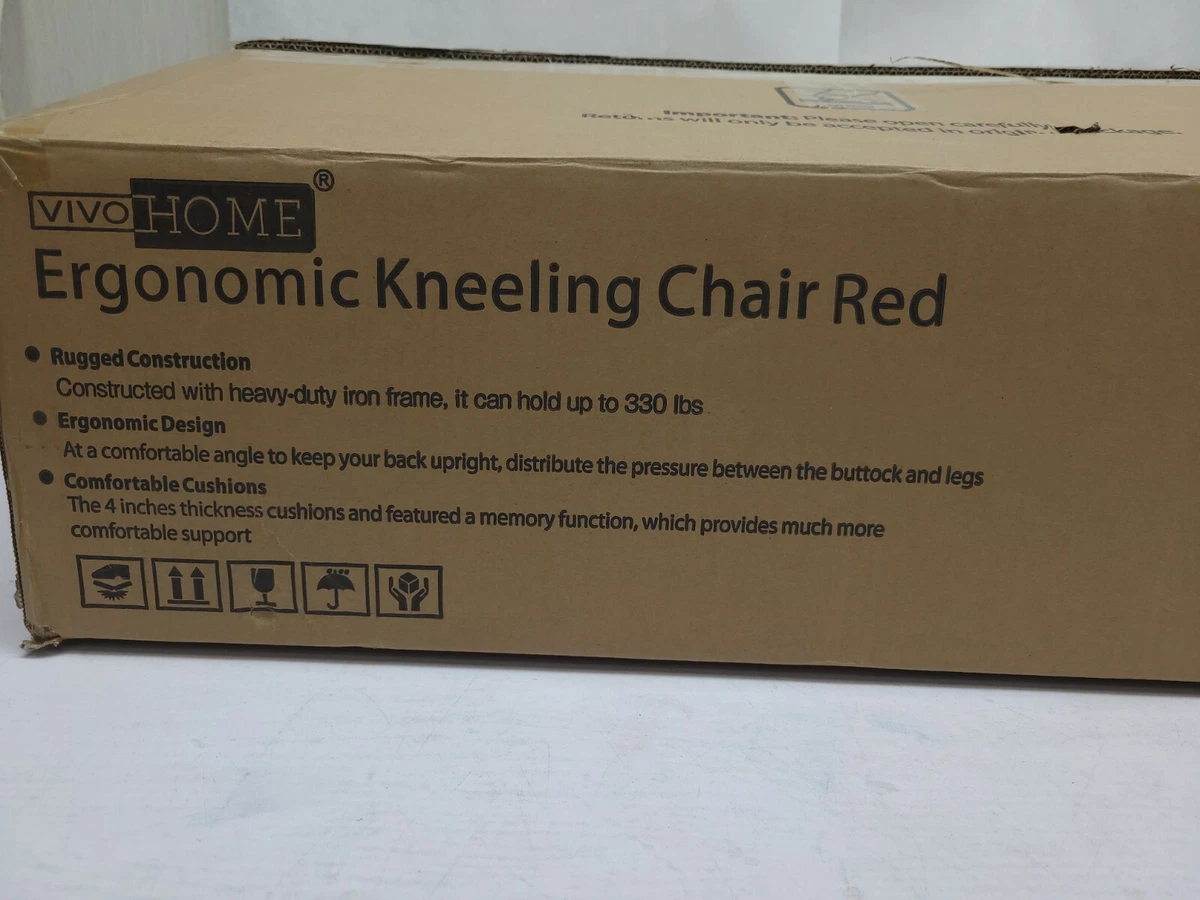 Ergonomic Kneeling Chair Adjustable Stool with Thick Foam Cushions