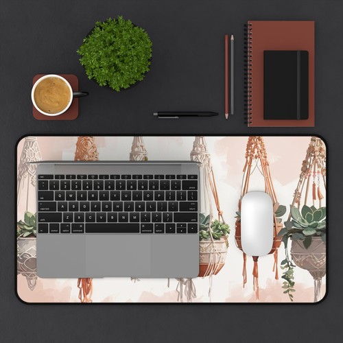 Hanging Succulents Desk Mat, Large Anti-Slip Mouse Pad Computer Gaming Desk Mat - Picture 13 of 13