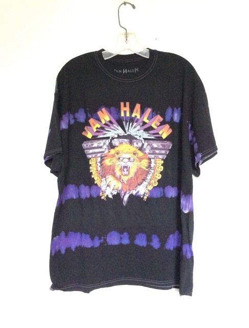 Van Halen Live 1982 Tour Tie Dye Band Tee T Shirt | eBay