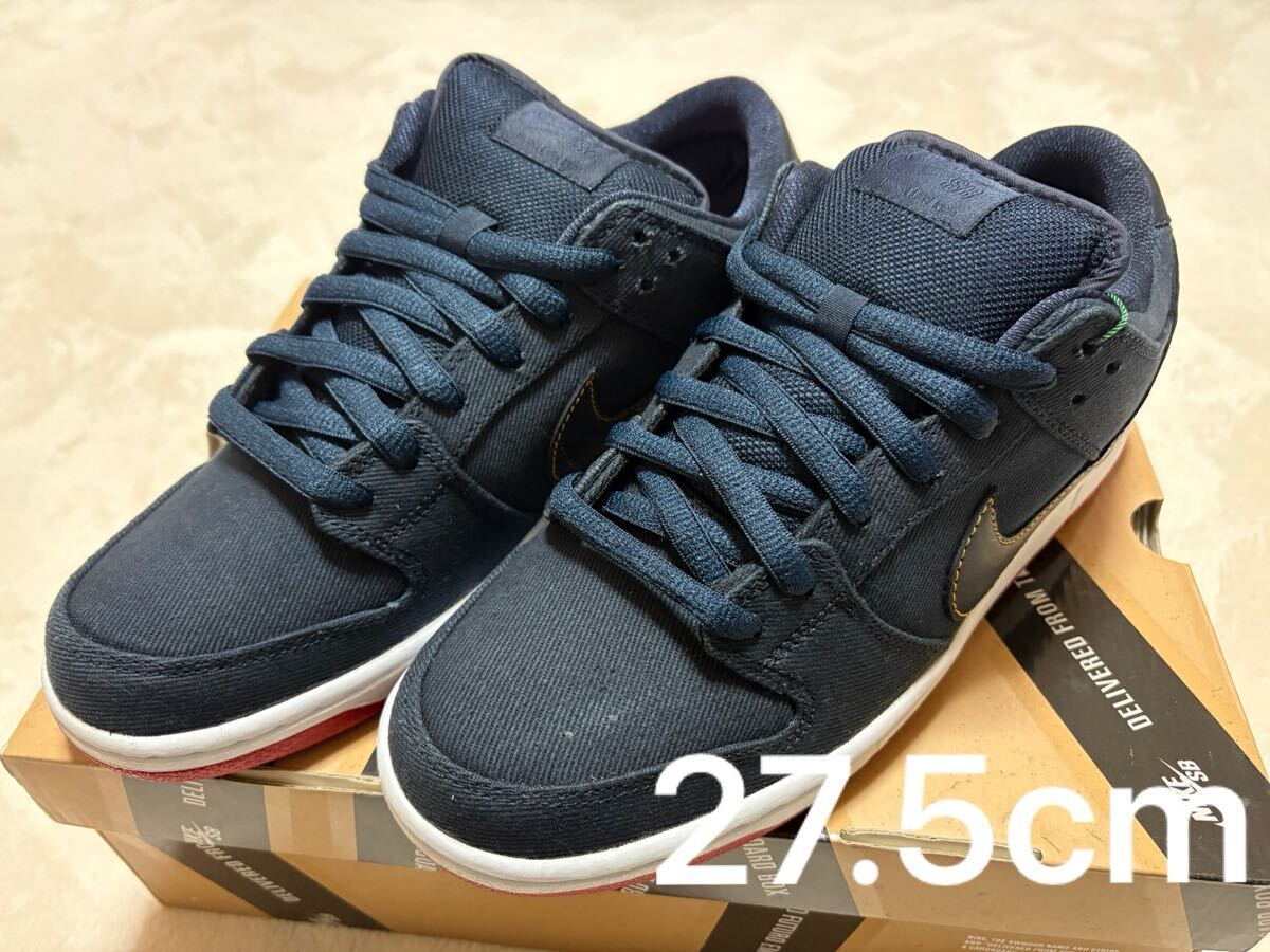 NIKE Men 9.5US Levis Dunk Sb Low Blue Denim   Row