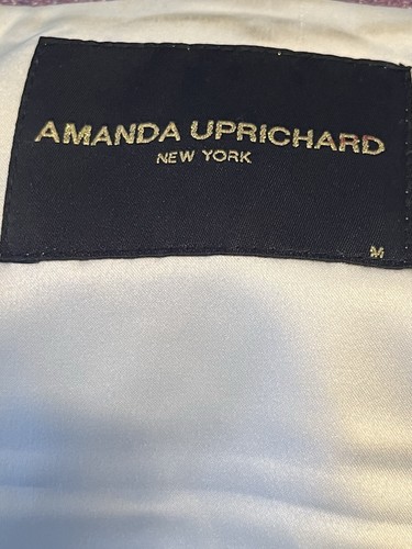 Amanda Uprichard Pembroke Tweed Blazer •M• Cropped Purple Provence X Revolve - Picture 10 of 12