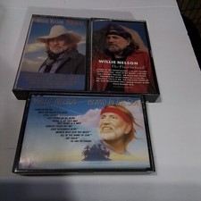 Lot of 3 WILLIE NELSON Collection Cassette Tapes USED Very Good condition.
