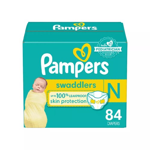 Pampers Swaddlers Baby Diapers Size Newborn ( 10 lbs) 84 Count | eBay