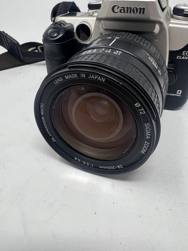 Canon EOS ELAN ii E Silver SLR Film Camera (bad door spring + Sticky) - Picture 3 of 9